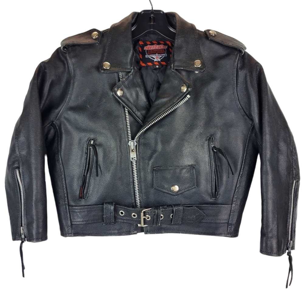 Interstate Leather Jacket Leather Motorcycle Bike… - image 1